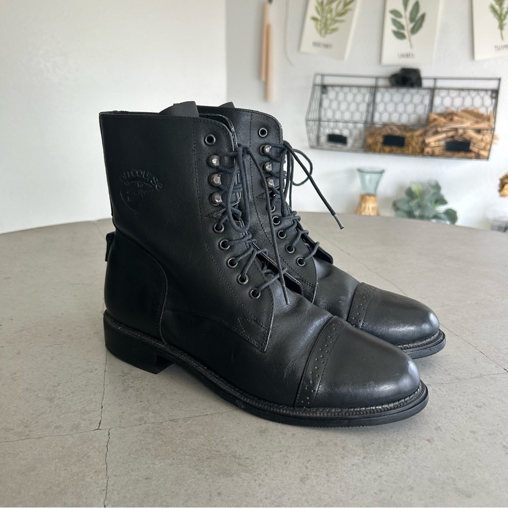 On Course Black Laceup Short Riding Boot Equestrian Horse English Outdoor Polo 7